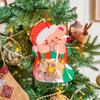 25Pcs Christmas Gift Bags Thickened PP Waterproof Seal Packaging Christmas Tree/bear Shaped Bag for Kids Holiday Party & Biscuit Gift Packaging