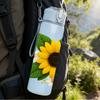 1PC Bright Sunflower Bloom 750ml Color Plastic Sports Water Bottle Leakproof Flip Straw Lid For Sports Office Home Use