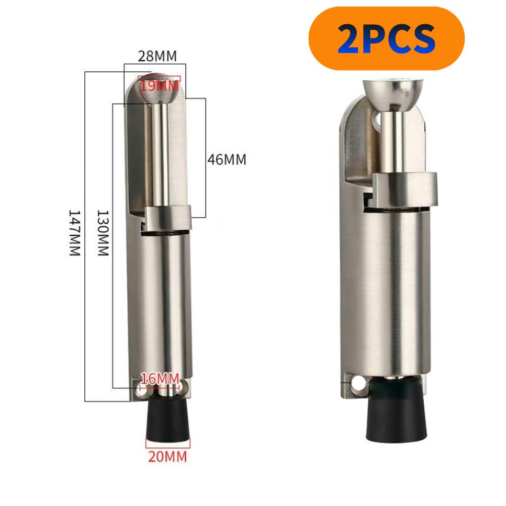 Телескопический дверной стопор Подпружиненный прочный металлический стопор с регулируемым положением и клиньями ножного тормоза для нижнего шва двери