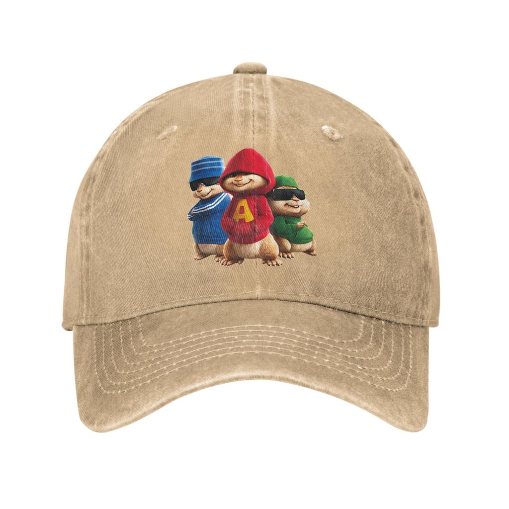 Alvin and The Chipmunks Casual Baseball Cap For Couple Women Summer Outdoor Sports Trucker Hat Stylish SunProof Baseball Caps
