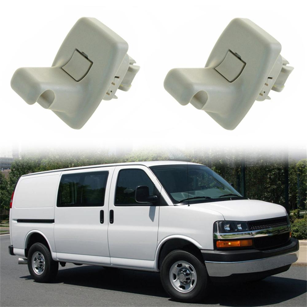 Новый 2 шт. Фиксатор солнцезащитного козырька автомобиля серый для 2003-17 Chevrolet GMC Savana 25840046