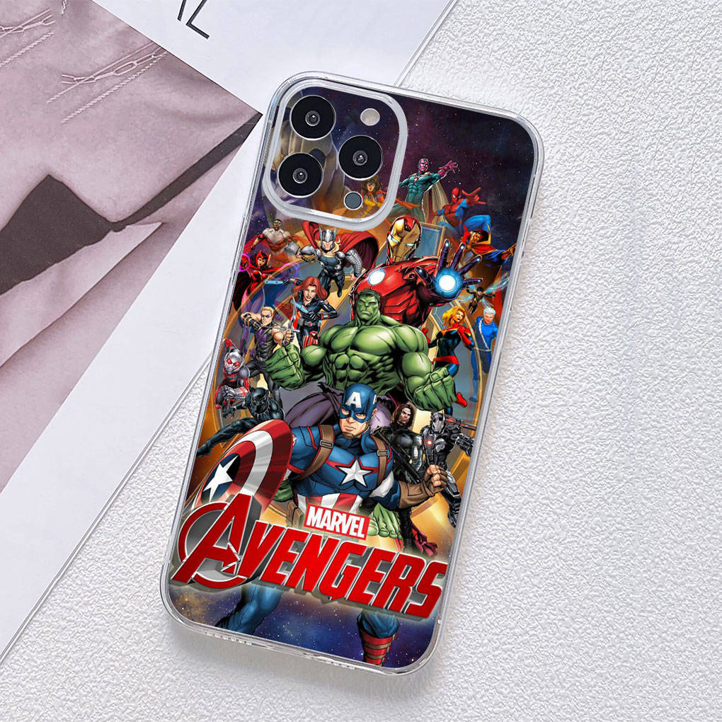 For Motorola Moto Edge 40 30 Neo G54 G24 G84 iPhone 15 14 Xiaomi Redmi Note 13 12 11 Pro Samsung Galaxy A54 Hulk Marvel Avengers Spider Iron Man Case
