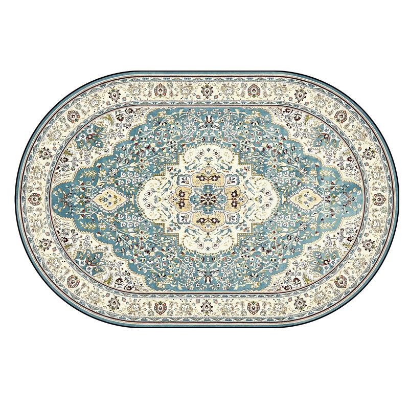 Persian Style Oval Carpet Living Room Sofa Carpet Bohemian Homestay Floor Mat Sofa Carpet