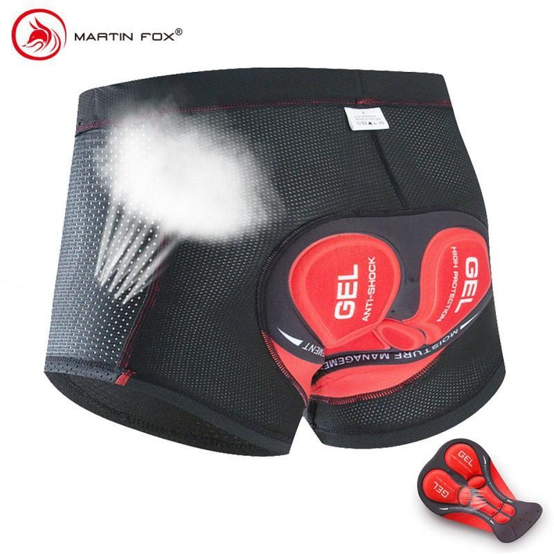 Men Women Cycling Shorts With Gel Pad Breathable Moisture Wicking Bike Underwear Mountain Road Riding