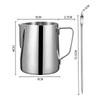 350/600ml Coffee Milk Frothing Pitcher Stainless Steel Jug Latte Art Milk Frother Pitcher Espresso Steaming Coffee Accessories