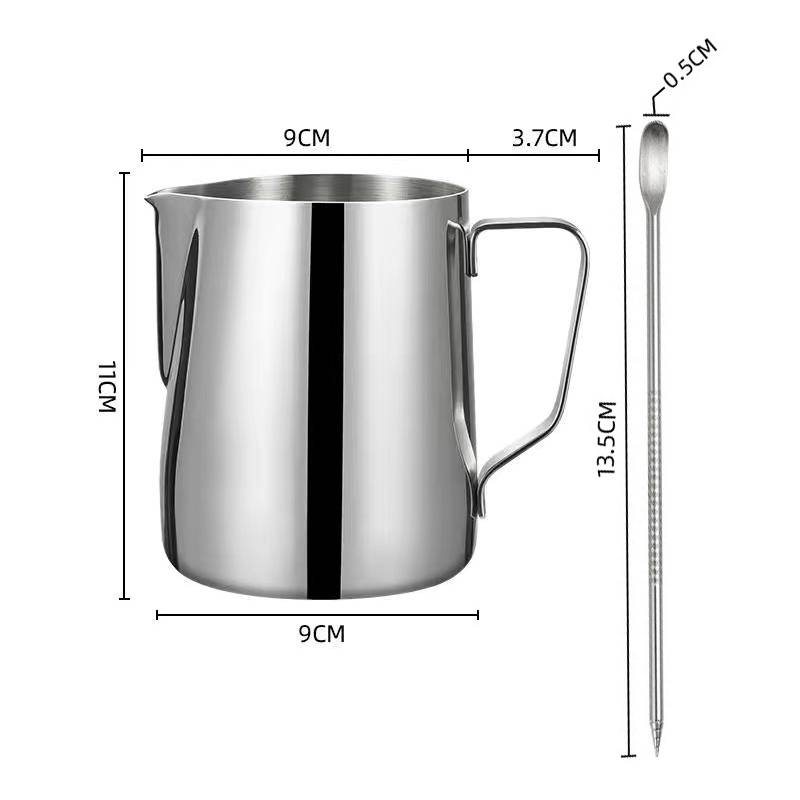 350/600ml Coffee Milk Frothing Pitcher Stainless Steel Jug Latte Art Milk Frother Pitcher Espresso Steaming Coffee Accessories