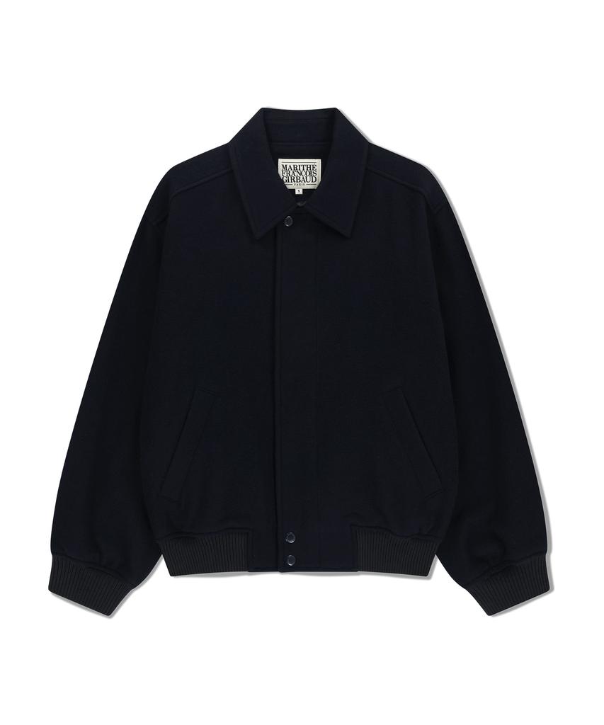 Marith + Franois Girbaud Wool Collar Varsity Jacket Navy