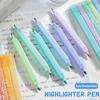 6PCS/Set Painting Graffiti Highlighter Pen Oblique Soft Tip Fluorescent Pen Student Gift