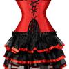 Женский комплект shapewear Двухсекционный Набор Корсет-топ с оборками Формирующий Юбка-шорты