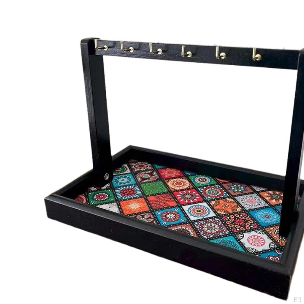 Ключница для прихожей Деревянный поднос Прочная Универсальная Для ценных вещей Кольца Браслеты