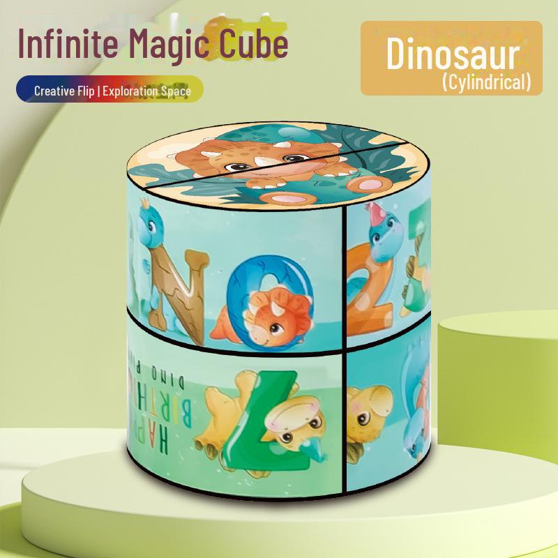 Panda Pattern 3D Magic Cube - Geometric Building Blocks for Creative Play & Learning