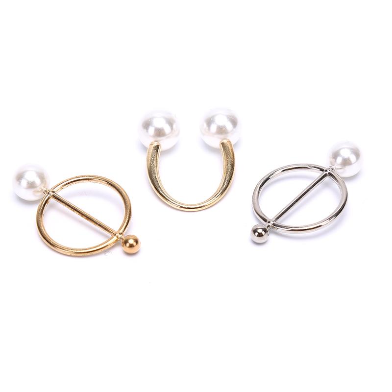 Жемчужная брошь, пряжка для шелкового шарфа, женская шаль, зажим для шарфа, ювелирные аксессуары