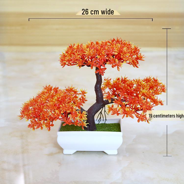 Creative Home Decor: Artificial Bonsai Grass Balls and Mini Cherry Snow Ball Trees