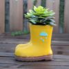 Funny Rain Boot Planter Decorative Hydroponic Flower Holder Flower Pot  Landscaping Sculpture