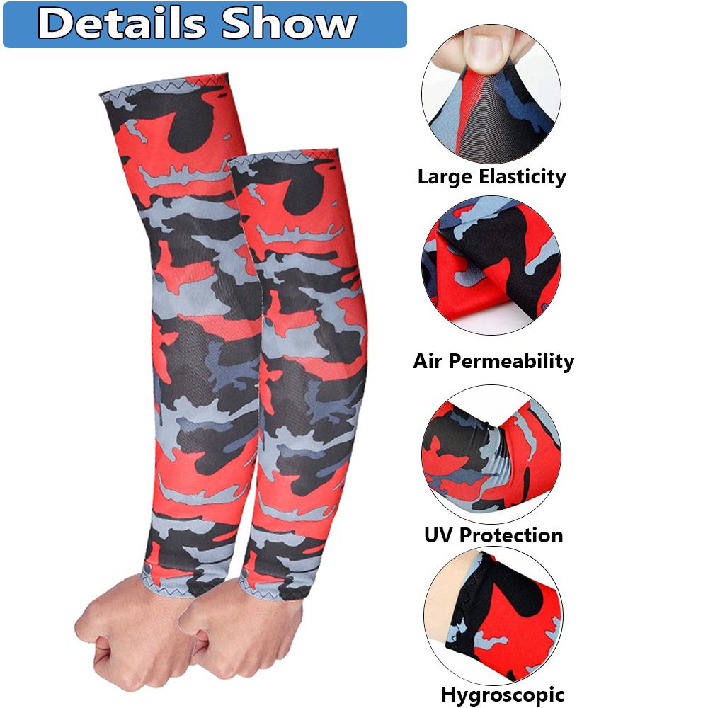 New Summer Cooling Sportswear Basketball Outdoor Sport Arm Cover Sun Protection Arm Sleeves