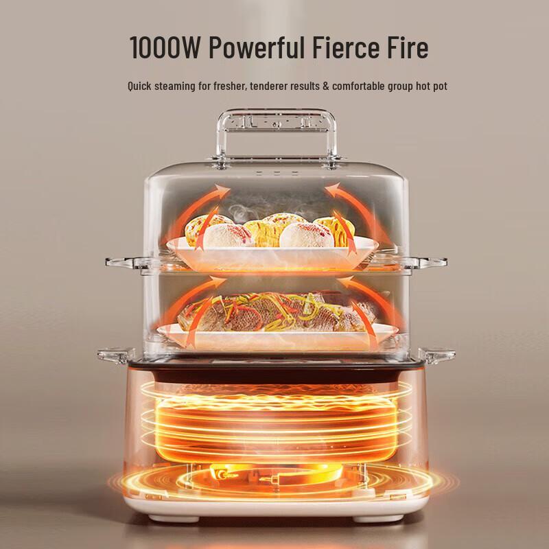 Bear Electric Food Steamer 9.5L CN plug (adapter included)