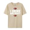 I Drink and Draft Funny Fantasy Football Graphic T Shirts 100 Cotton Brand Clothing Classic