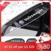 80% Hot 2Pcs Car Rearview Mirror Rain Eyebrow Sun Shade Cover Sticker For Volkswagen VW Scirocco GOLF MK6 Polo Tiguan PASSAT