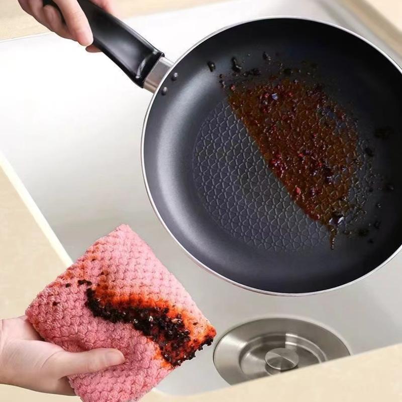 Бытовых супервпитывающих полотенец из микрофибры, салфеток для кухонной посуды, салфеток для мытья посуды с антипригарным покрытием, инструментов для чистки и протирания посуды