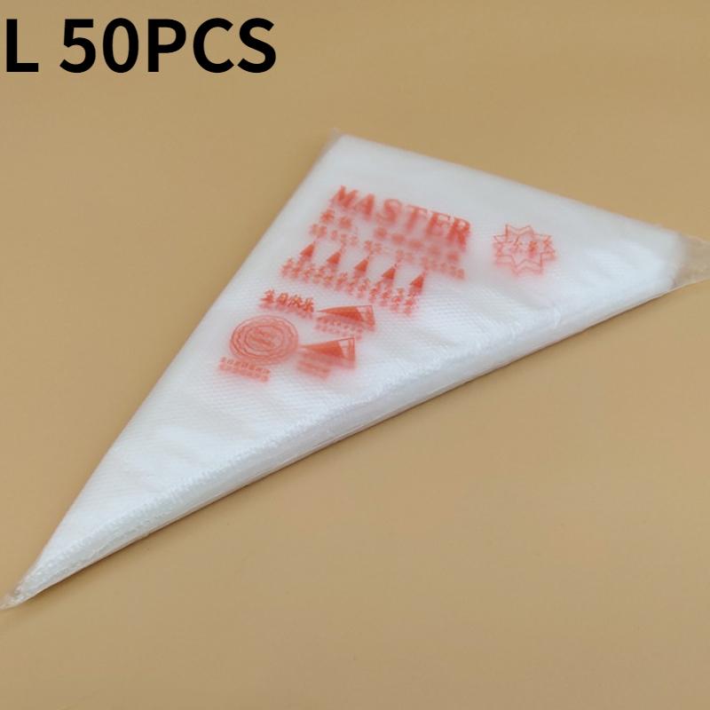 50/100PCS Disposable Pastry Bag Piping Bag Fondant Cream Squeeze Cream Bag Cake Decorating Nozzle Bakery Bakeware Kitchen Tools
