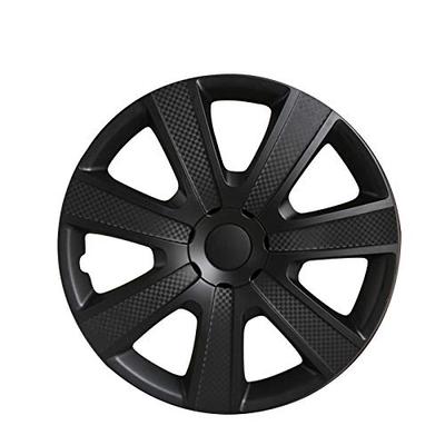 Колпаки на колеса GET-PRO 14 дюймов для Toyota Platz (Черный и углеволокно) - Набор из 4 (L085BPM14-105)