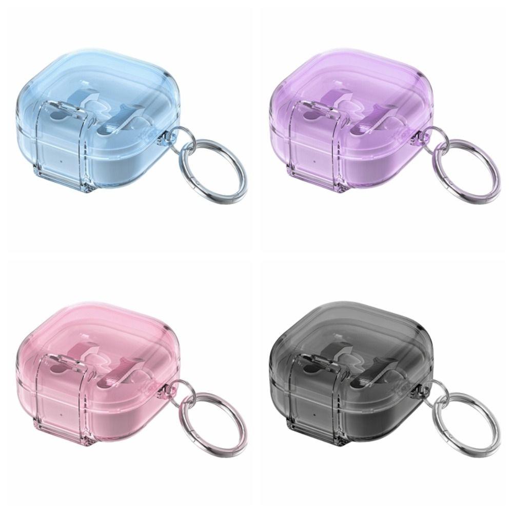 with Phone Stand Earphone Case Transparent Earbuds Cover for Samsung Galaxy Buds4/4pro Travel