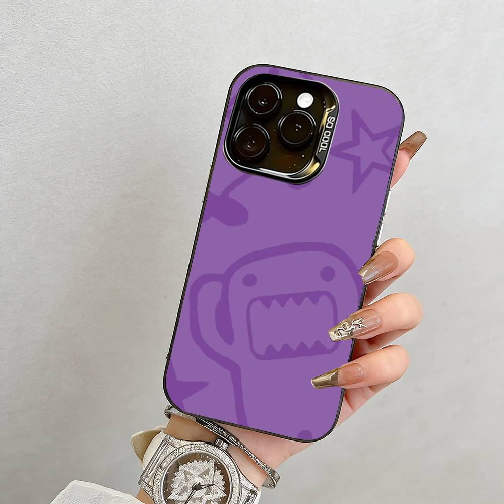 D-Domo-kun Япония Чехол для телефона Для iPhone 17,16,15,14,13,12,11 Plus,Pro Max,XS,Красочный Серебряный Чехол для телефона Funda Cover