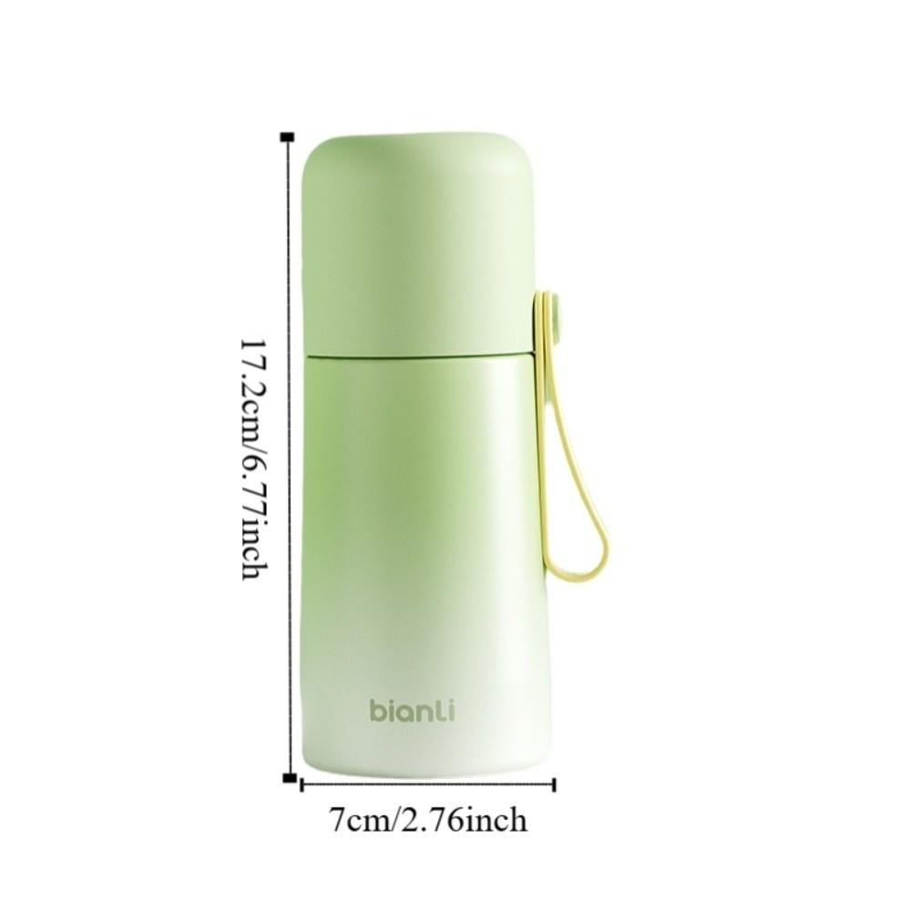 Creative Gradient Design Thermos Cup Leak-Proof High Appearance Insulated Cup Stainless Steel Double Lid Cup Daily Use
