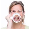 Pig Nnose Mug,Creative Funny Coffee Cup,Pranking Coworkers Ceramic Mug,Water Drinkware With Peculiar Designs,Fashionable Tea Cup