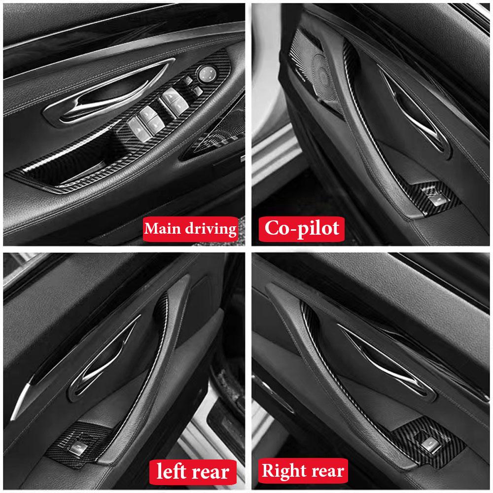 Interior Door Pull Handle Panel Trim For BMW 5 Series F10 F11 F18 520 523 525 528 530