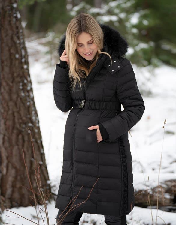 Пуховик для беременных для малыша LILY Черный [Serafin] Пальто, Слинги, Женский XS(UK6)