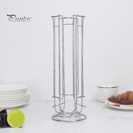 Стойка для хранения кофейных капсул, устойчивая к коррозии, не требующая сборки, большая емкость для хранения капсул