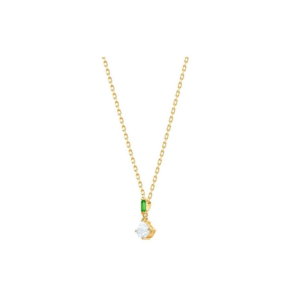Swarovski Fan-Shaped Single Diamond Necklace Women necklace Gold 5459394