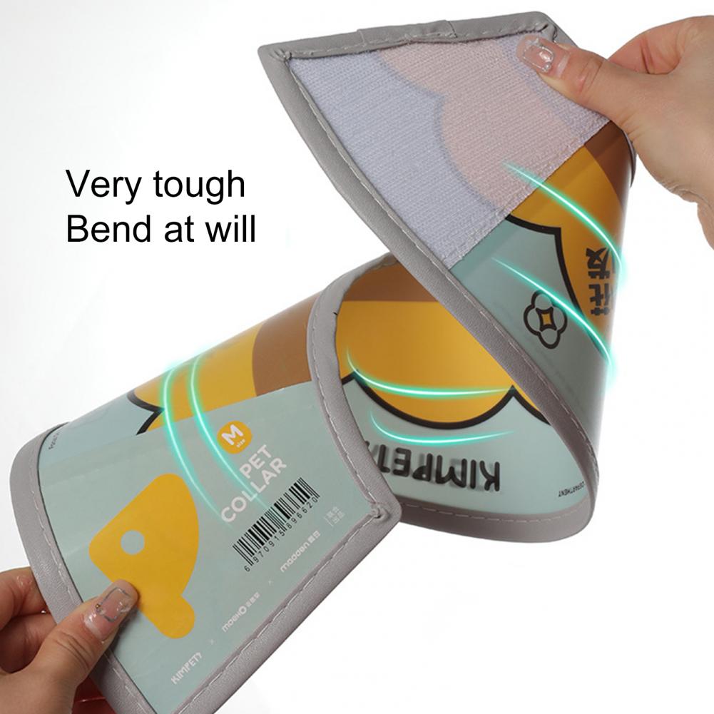 Ошейник для кошек с защитой от облизывания, регулируемый конус для шеи питомца, водонепроницаемый, сверхлегкий, заживляющий раны после операции, защитный ошейник для кошек для домашних животных