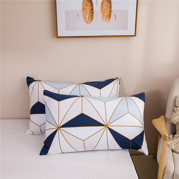 Пододеяльник с геометрическим узором и наволочкой, ультрамягкая ткань из микрофибры, 10 размеров, комплект постельного белья Single Twin Double Full Queen King