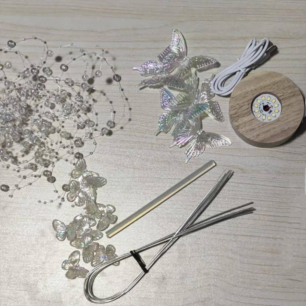 Ночник-бабочка ручной работы, Сделай сам, Лампа для чтения, Настольная декоративная лампа, Парень и девушка