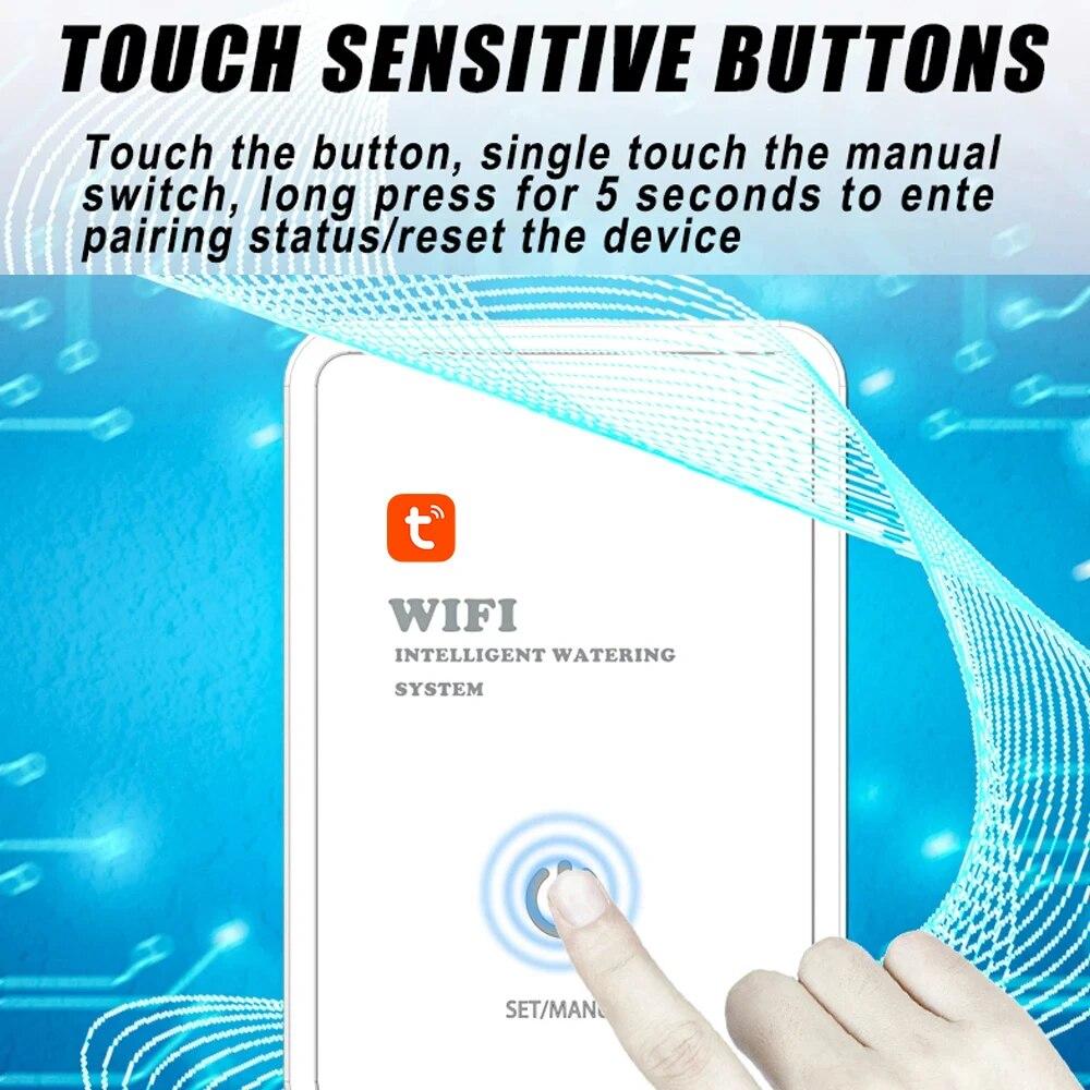 Tuya WIFI беспроводной таймер для полива сада, устройство для автоматического полива, интеллектуальная система капельного полива с таймером, приложение SmartLife