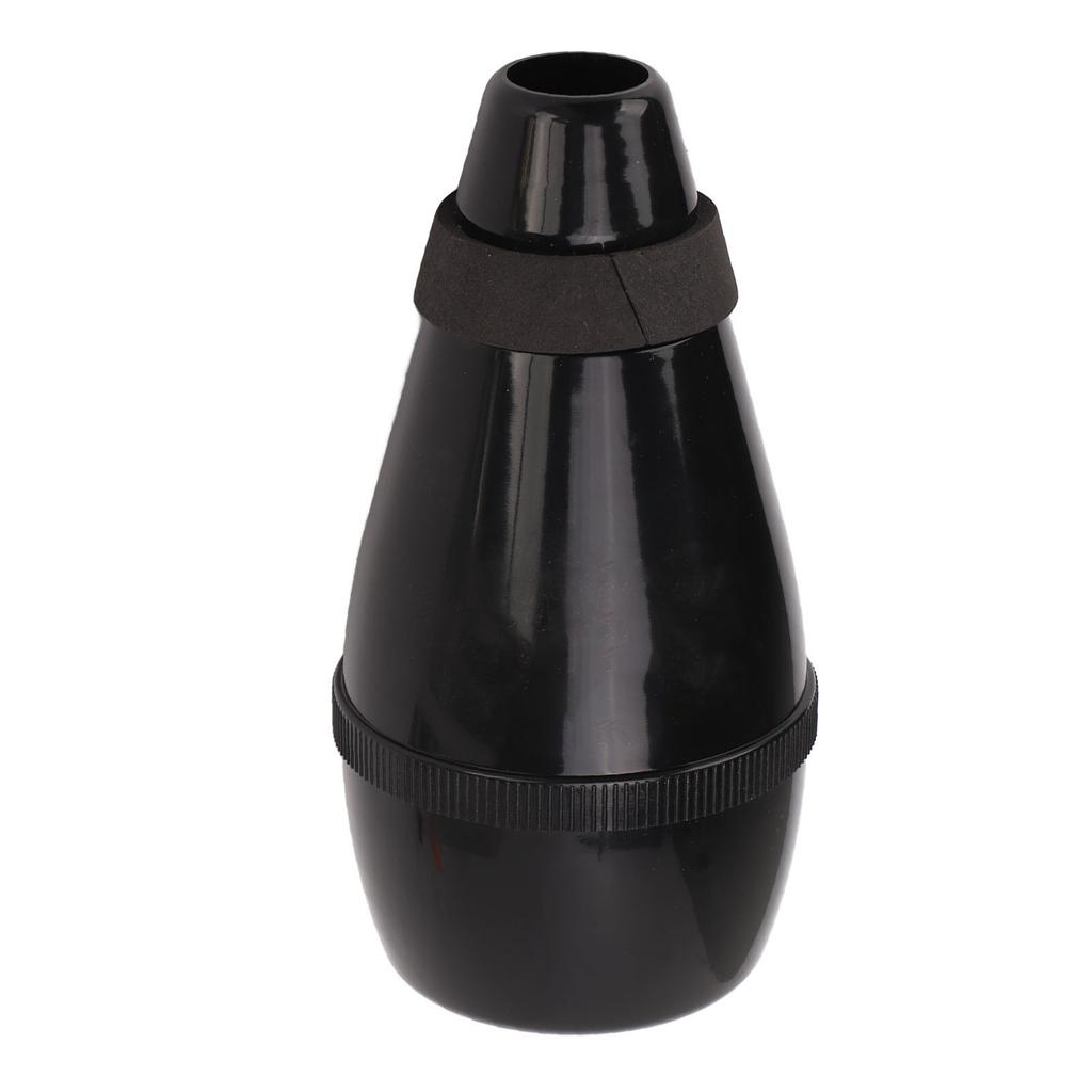 Trumpet Practice Mute Lightweight ABS Silencer Fully Enclosed for Beginners Students ND24 Black