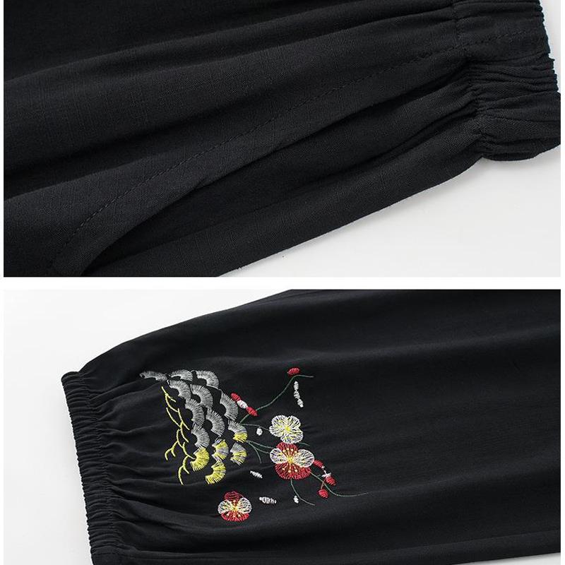 Весенняя и летняя одежда для среднего и пожилого возраста, повседневный тонкий костюм с короткими рукавами и семью брюками, костюм из двух предметов