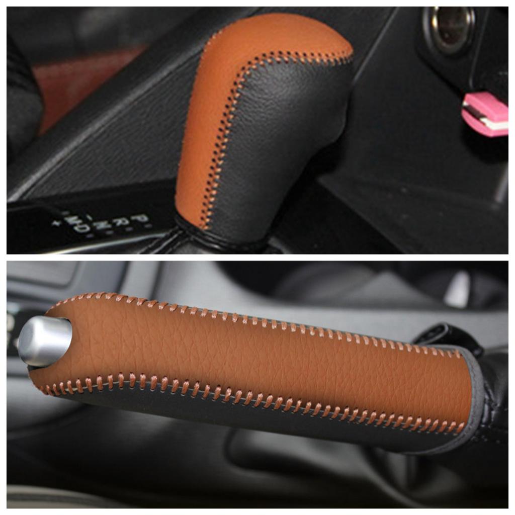 1 шт. Кожаный чехол на рычаг переключения передач AT Чехол на ручник для 2013-2020 Mazda 3 2014-2020 6 2015-2025 CX-5 2017-2025 CX-3 2019-2025 CX-8