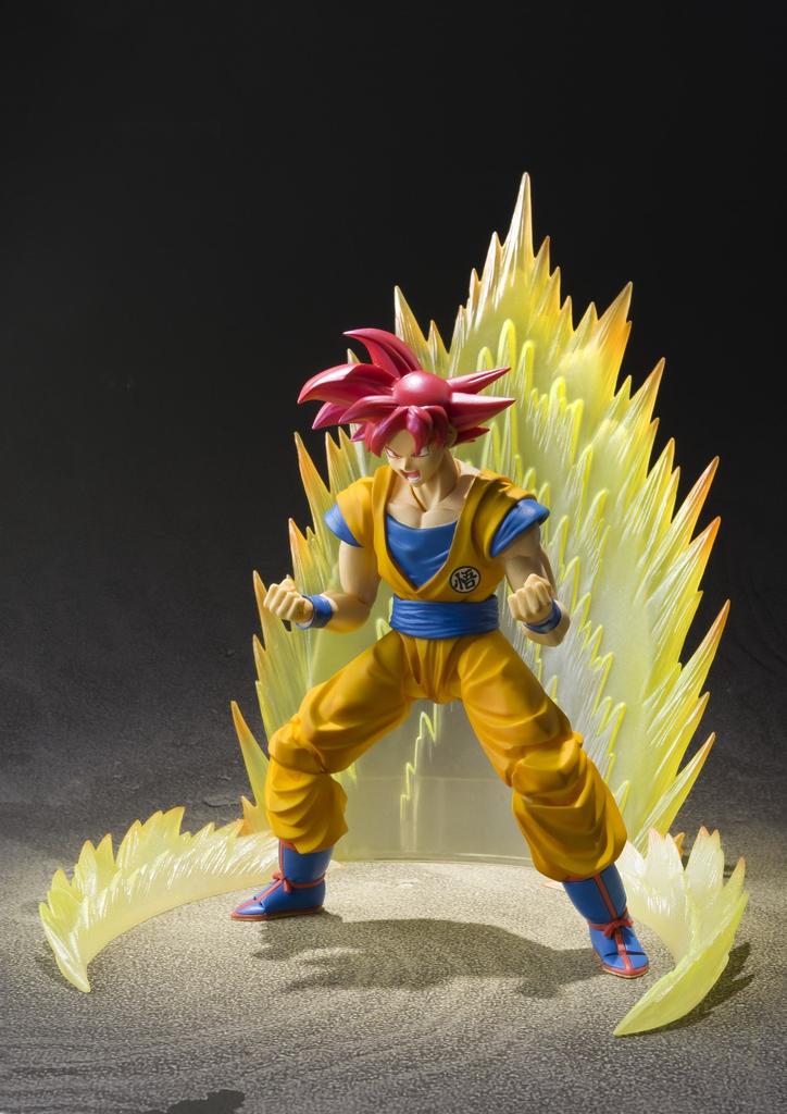 Bandai Фигурка DBZ Сон Гоку Супер Сайян Бог Красные Волосы SH Figuarts 14см 4549660175643 - - -