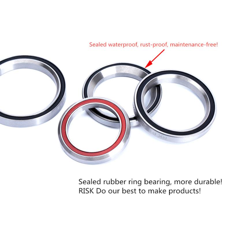 Подшипники рулевой колонки велосипеда 41,8/47/49/52 мм Антикоррозийные Аксессуары для ремонта подшипников рулевой колонки дорожного велосипеда