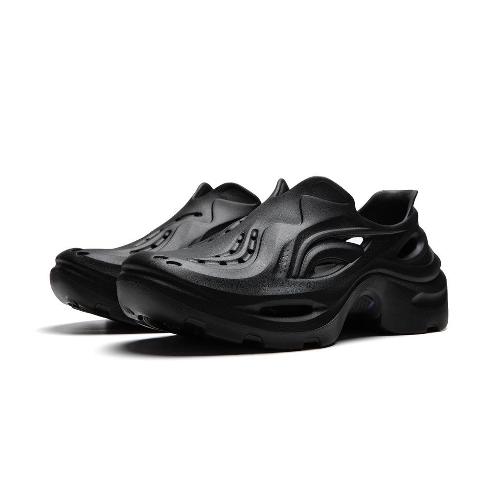 Li Ning Zhi Xing Hole Shoes Comfortable Lightweight Stylish Breathable Dry Thick Sole Increased Height Durable Non-Slip Shock Absorption AGUU009-1