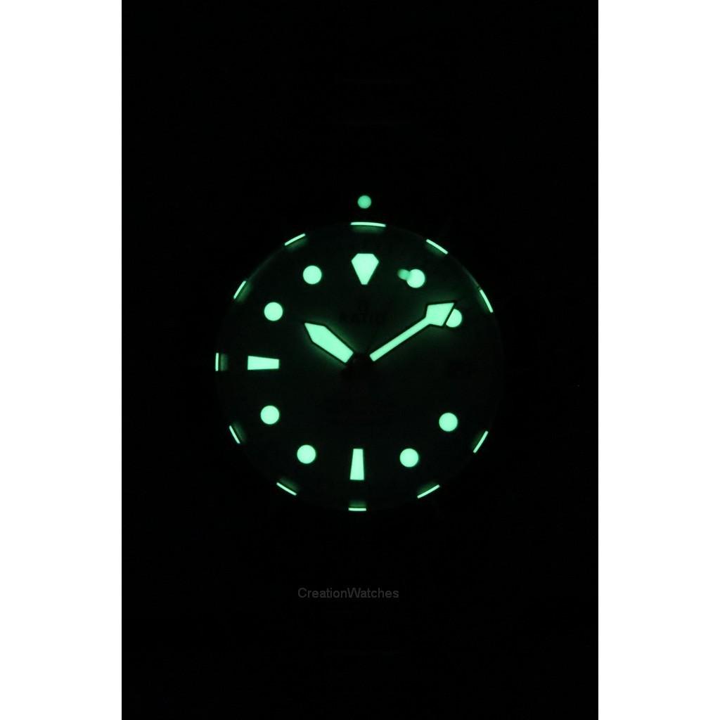 RATIO FreeDiver Автоматические мужские часы из нержавеющей стали с сапфировым стеклом и белым циферблатом RTF047 200M