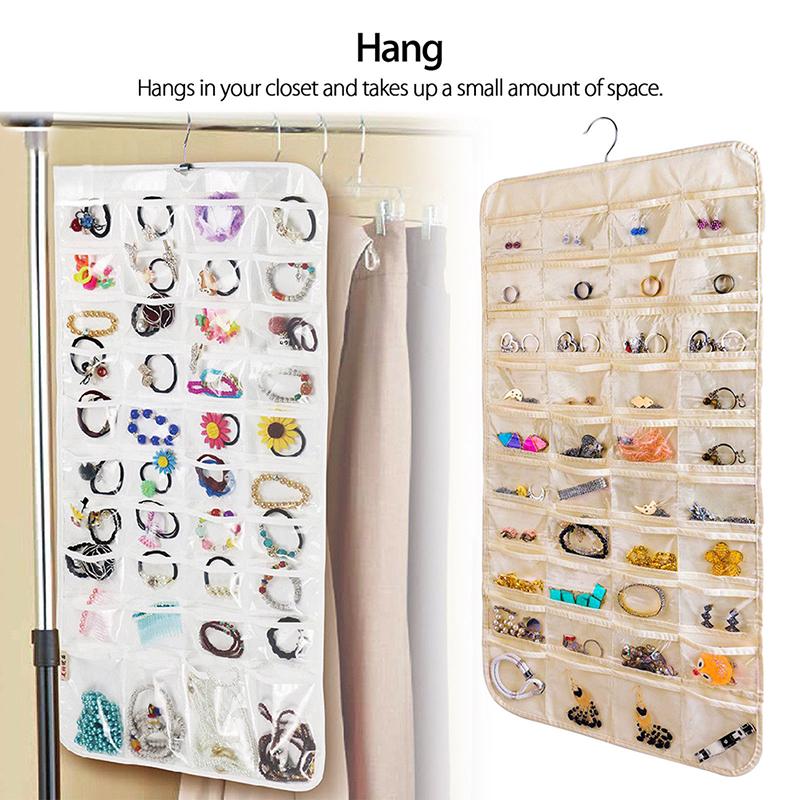 80 карманных подвесных органайзеров для хранения ювелирных изделий для хранения мешочка для сережек и украшений