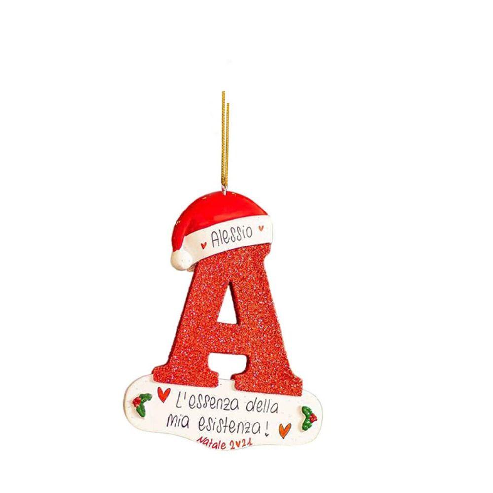 Xmas Christmas Tree 26 Letter Pendant Cartoon Christmas Tree Hanging Decor   Car Decorations