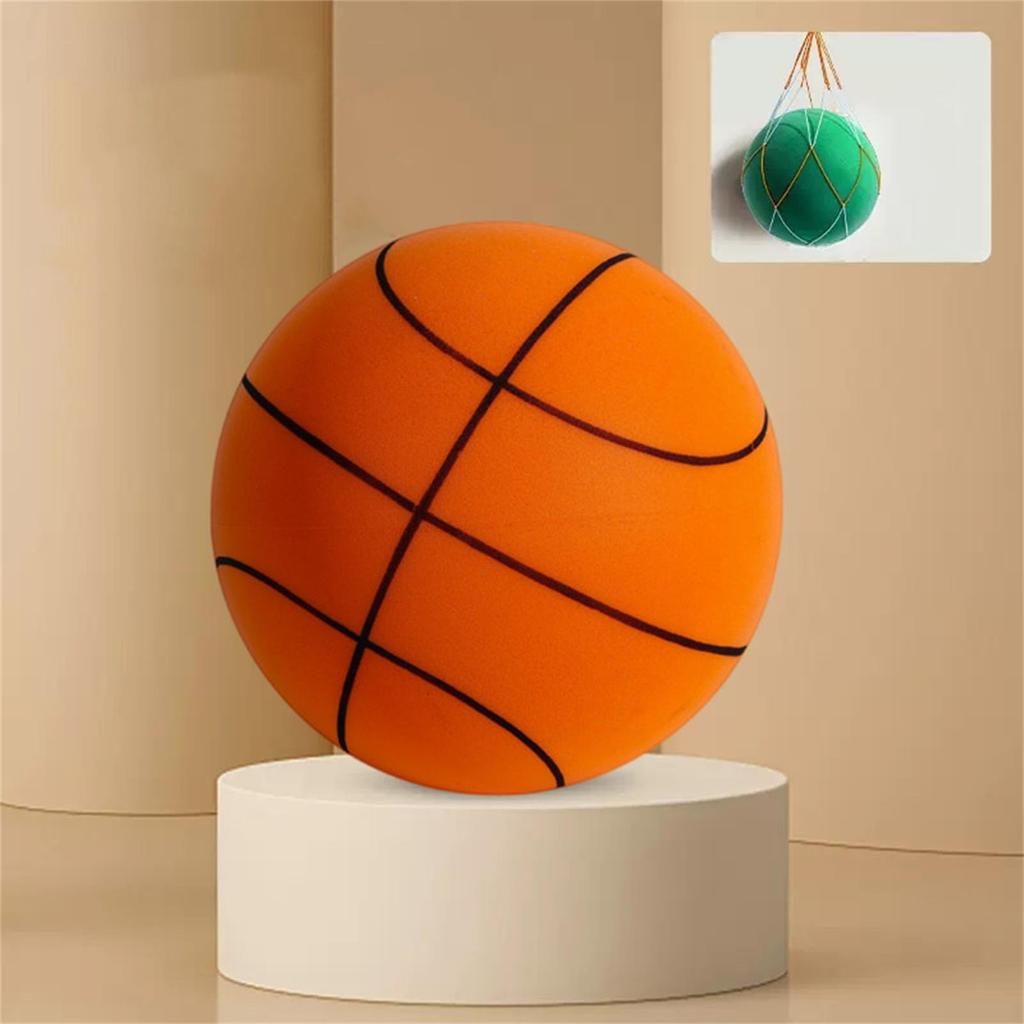 Size 3 Basketball Flocking Silent Basketball Sports PU Elastic Racket Ball Waterproof No Residue Indoor Training Silent Ball