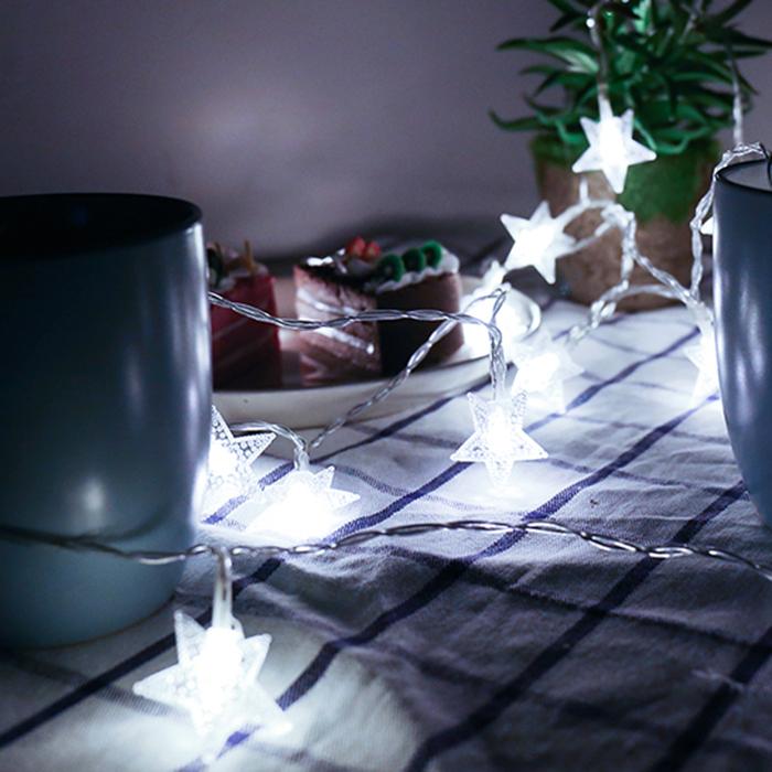 USB/батарейное питание Звездные гирлянды Светодиодные гирлянды Рождественская гирлянда для террасы Домашняя вечеринка Свадебные украшения Огни