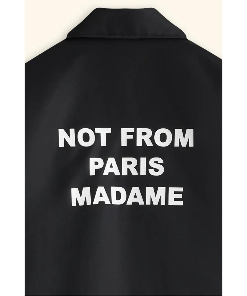 Drole De Monsieur Slogan Jacket La Veste Slogan D0Jas26001Bkx
