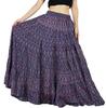 Women Long Maxi Printed Skirt Elastic Waist Flared Full Skirts